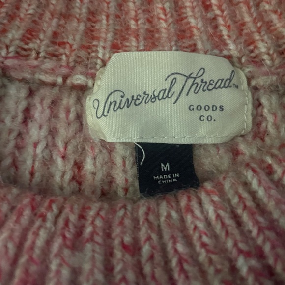 Universal Thread Pink and Gray Knit Sweater - Picture 2 of 7